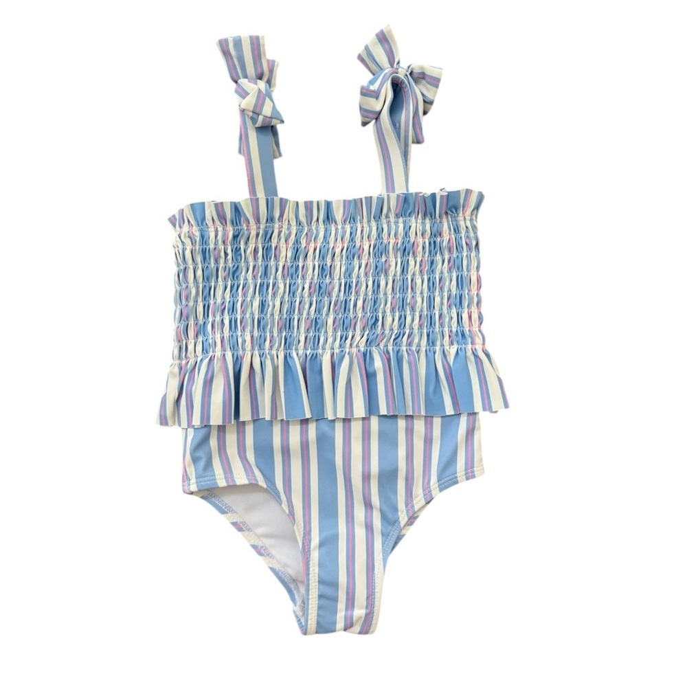 Habitual Kids Blue and Purple Striped One Piece